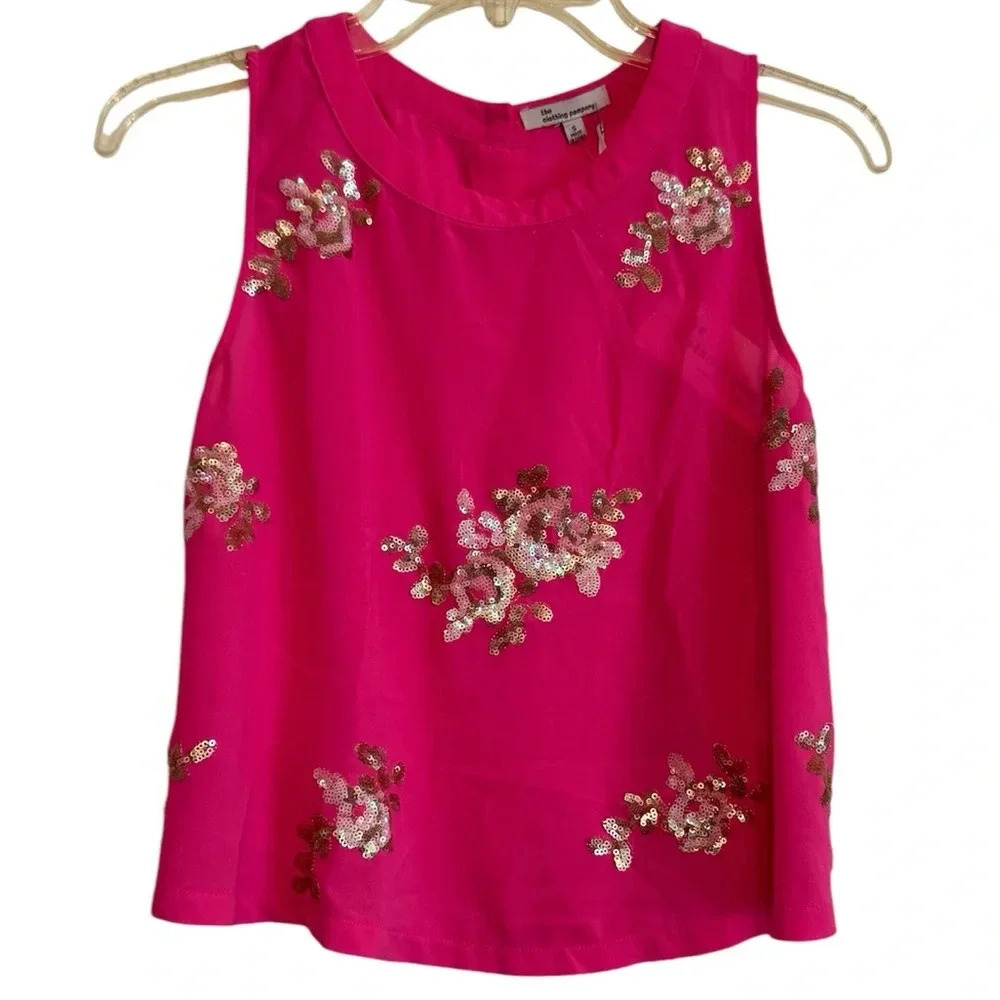 The Clothing Company Pink  Sequin Top